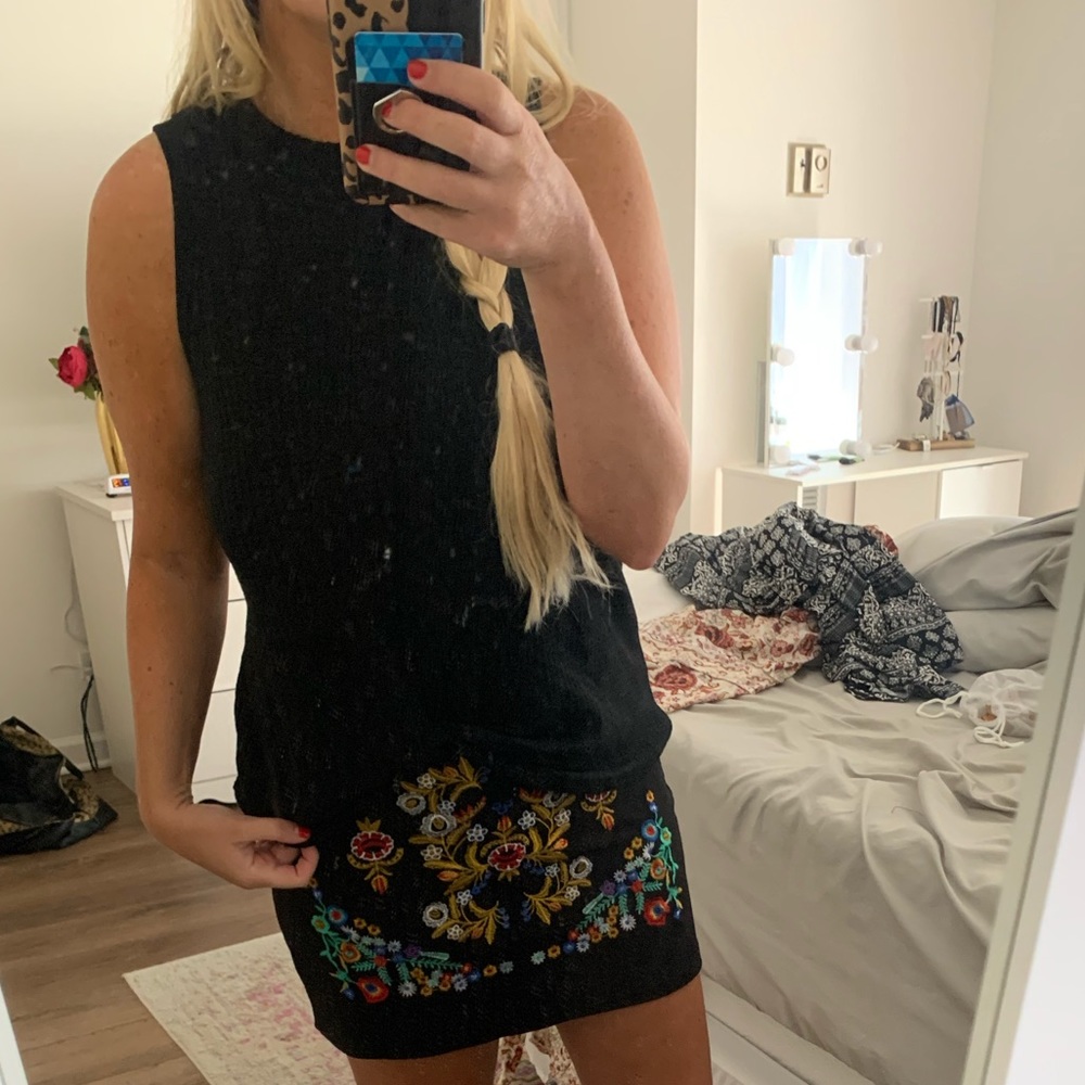 Black tank top